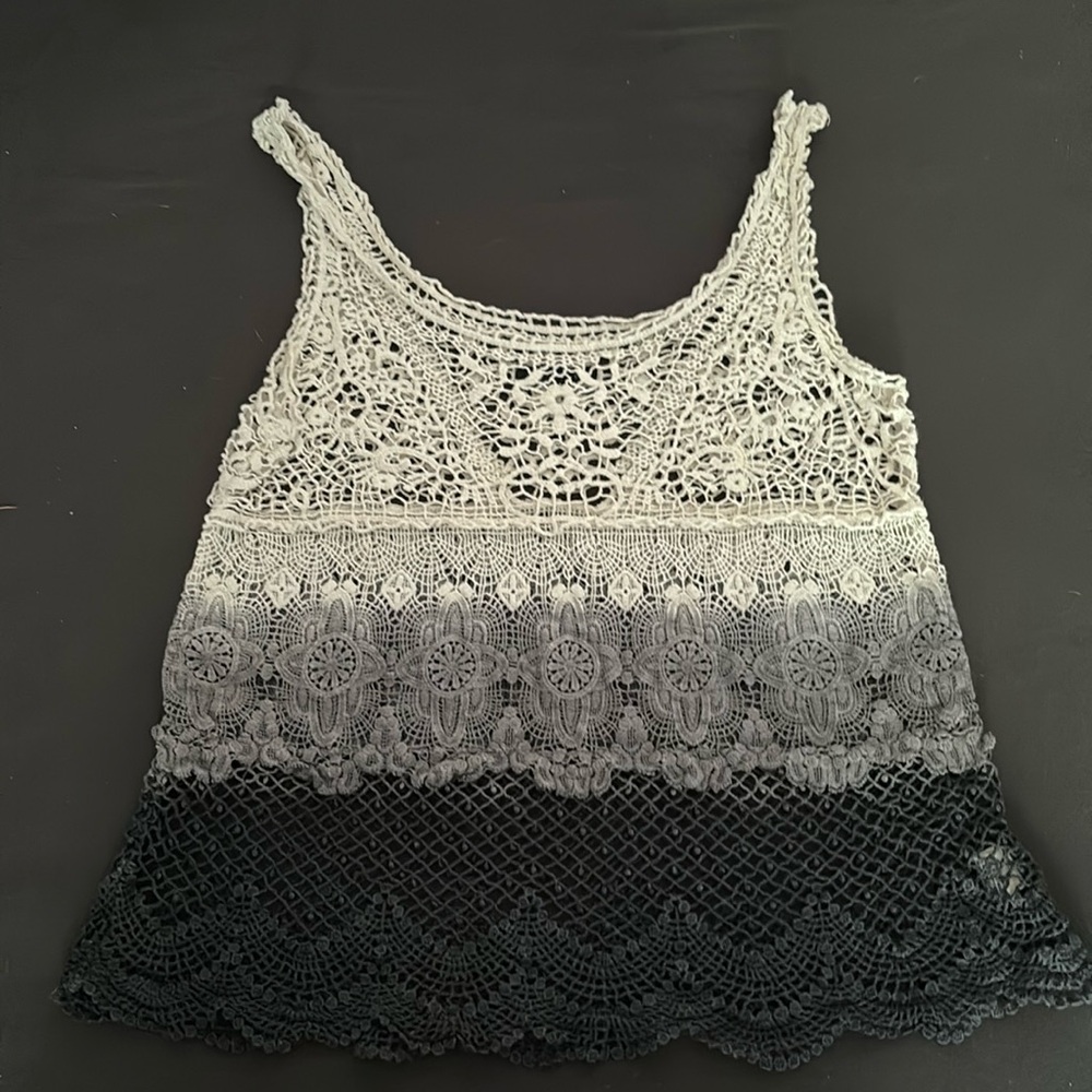 American eagle crocheted tank top medium